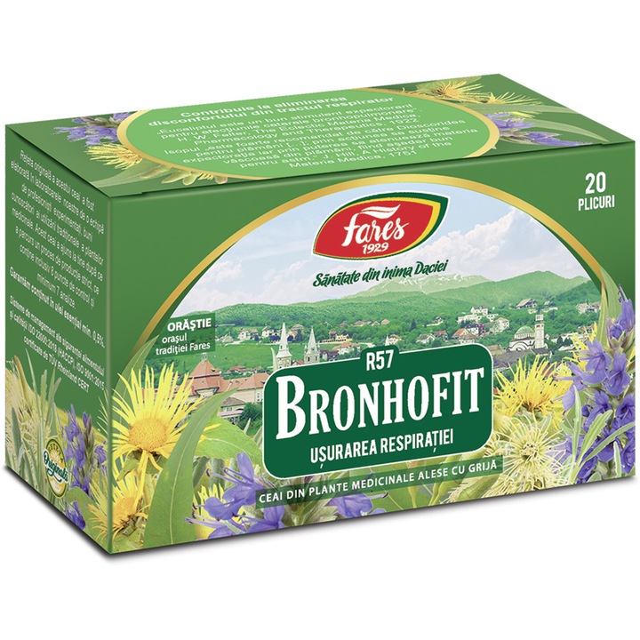 Ceai Bronhofit, 20 plicuri, Fares