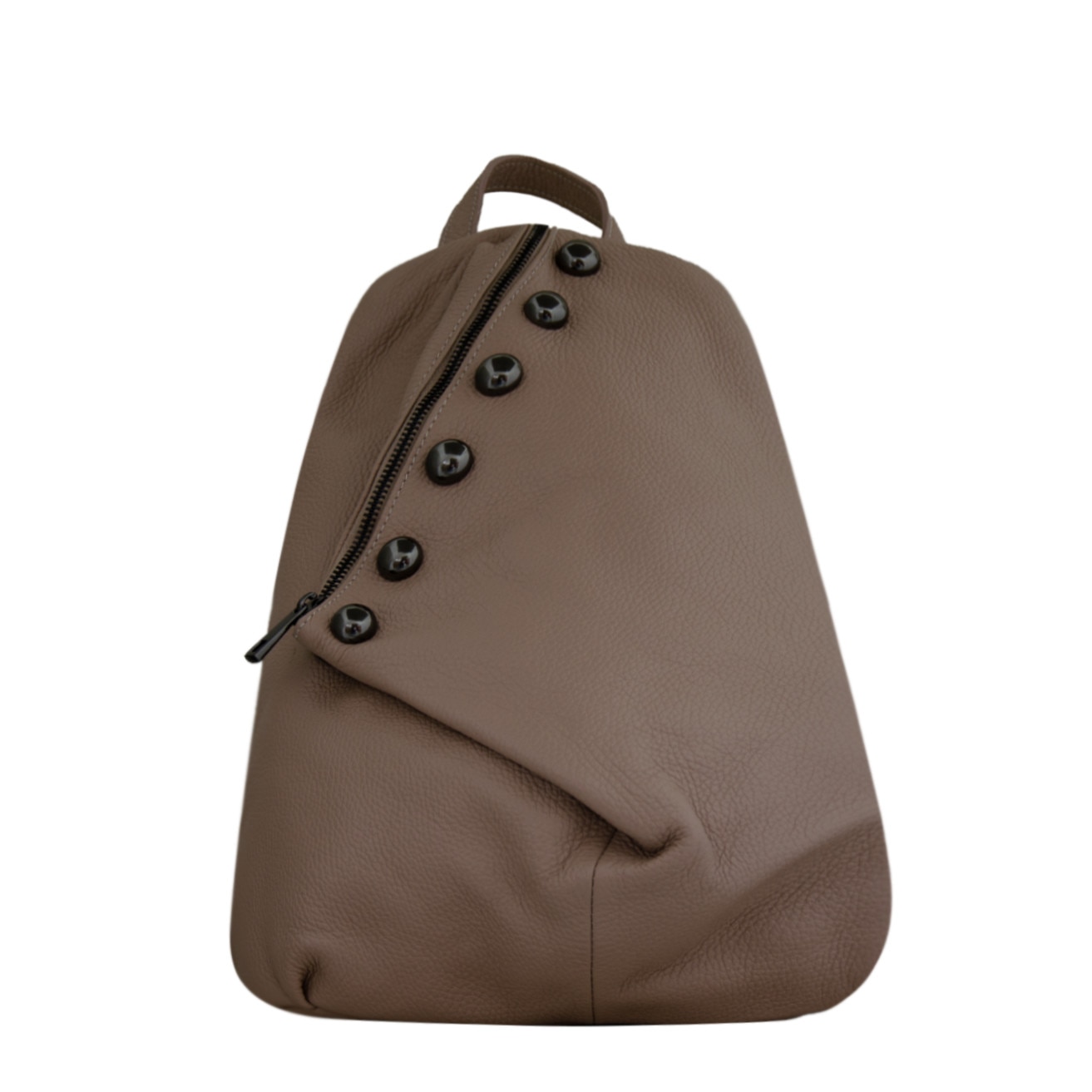 Rucsac de dama din piele naturala Eva Bags , Lori roz pudra