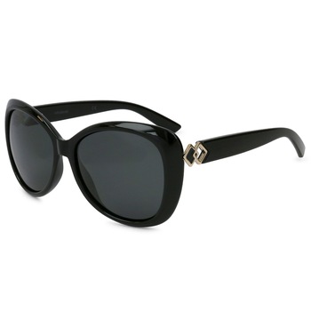 Ochelari de soare dama Polaroid Butterfly Shiny Black/Dark Grey Polarized PLD4050/S 807/M9 Ochelari de soare dama Polaroid Butterfly Shiny Black/Dark Grey Polarized PLD4050/S 807/M9