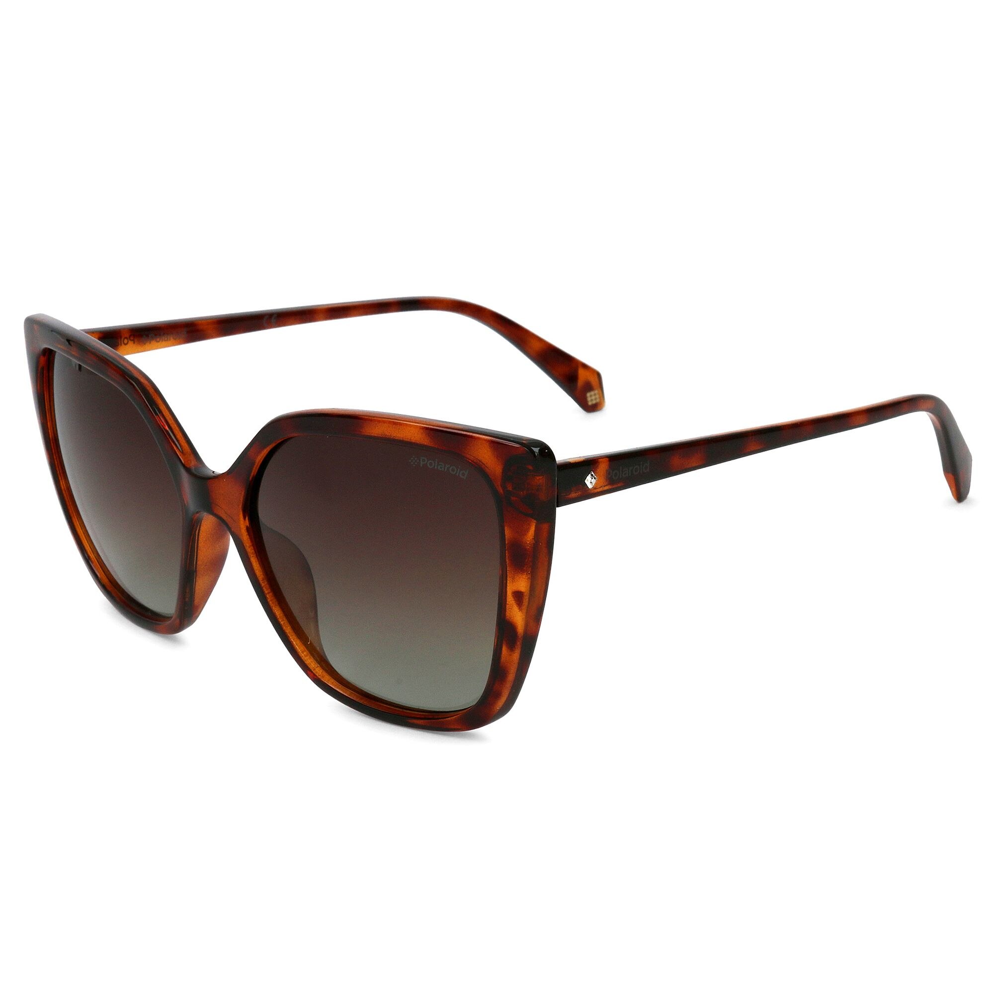 Ochelari de soare dama Polaroid Cat Eye Dark Havana/Brown Degrade Polarized PLD4065/S 086/LA