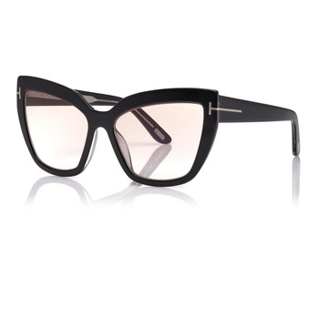 Ochelari de soare dama Tom Ford FT0745 01Z 58, negru/bej Ochelari de soare dama Tom Ford FT0745 01Z 58, negru/bej