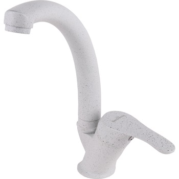 Baterie bucatarie SanDonna F 1069, cu aerator, cartus ceramic, Alama, Gri