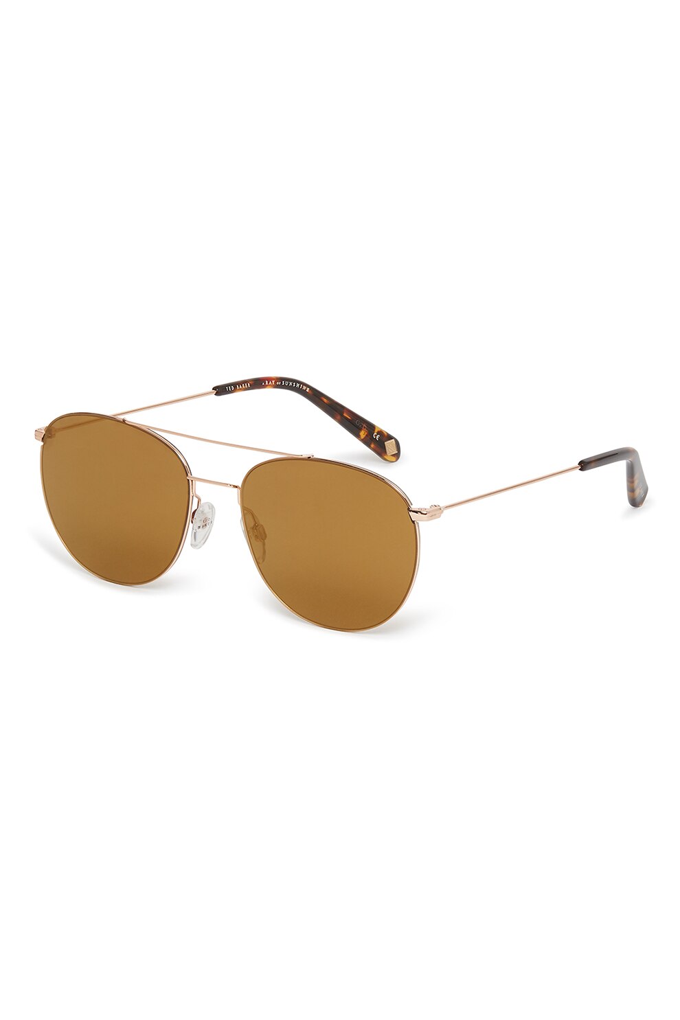 Ted Baker, Ochelari de soare aviator, Auriu, 54-16-145 Standard