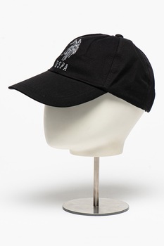 U.S. Polo Assn., Sapca cu logo brodat, Negru U.S. Polo Assn., Sapca cu logo brodat, Negru