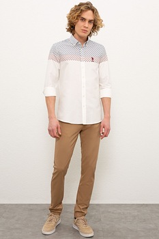 U.S. Polo Assn., Pantaloni slim fit, Maro caramel U.S. Polo Assn., Pantaloni slim fit, Maro caramel