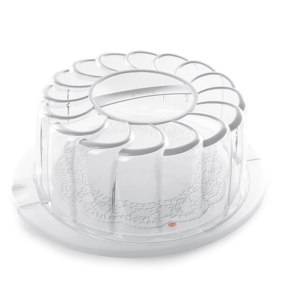 Caserola pentru tort Snips, Plastic, Transparent, 30 cm