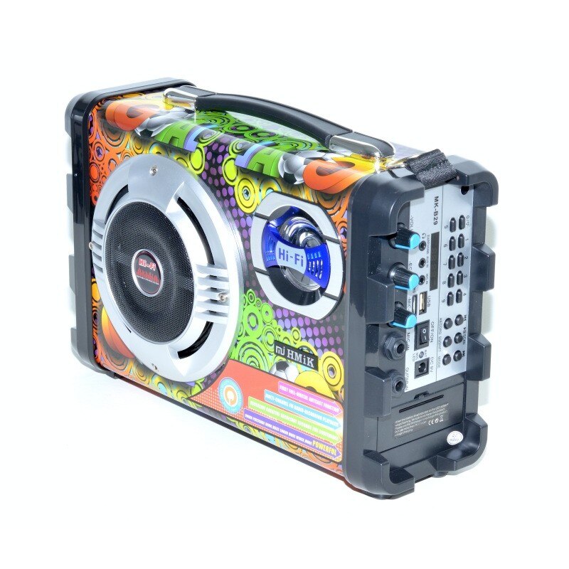 Boxa portabila Hopestar, Putere 25W, cu Bluetooth, USB, MicroSD, FM Radio, AUX, Multicolor
