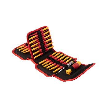 Set 50 varfuri surubelnite cu maner 1000V Neo Set 50 varfuri surubelnite cu maner 1000V Neo