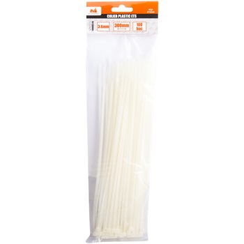 Set 100 buc coliere (soricei) plastic EvoTools 679369, 3.6x300 mm Set 100 buc coliere (soricei) plastic EvoTools 679369, 3.6x300 mm