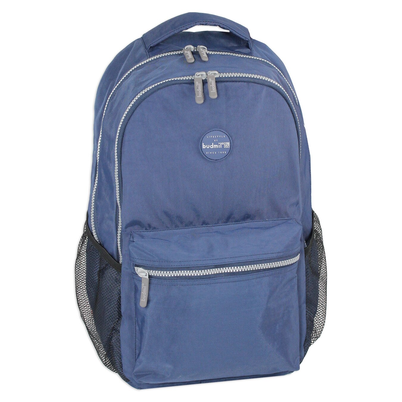 Rucsac oval Budmil, Modesto, albastru inchis, 30 x 44 x 16 cm