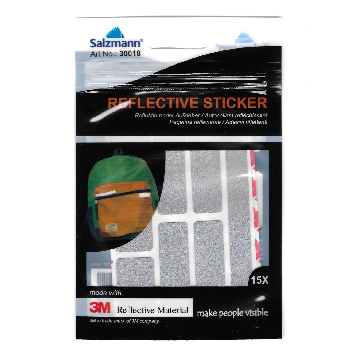 Abtibilde Reflectorizante Salzmann 3M Universale - Argintiu