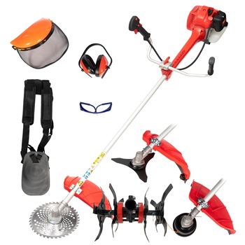 Motocoasa pe benzina DDT, 6.5 CP, 51.7 CC, 6000 RPM, 8 accesorii incluse cu cultivator Motocoasa pe benzina DDT, 6.5 CP, 51.7 CC, 6000 RPM, 8 accesorii incluse cu cultivator
