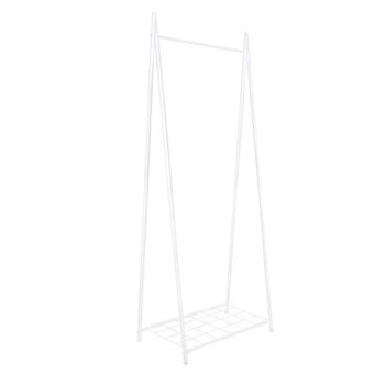 Suport pentru Haine sau Umerase Springos cu Raft pentru Incaltaminte, inaltime 160 cm, alb Suport pentru Haine sau Umerase Springos cu Raft pentru Incaltaminte, inaltime 160 cm, alb