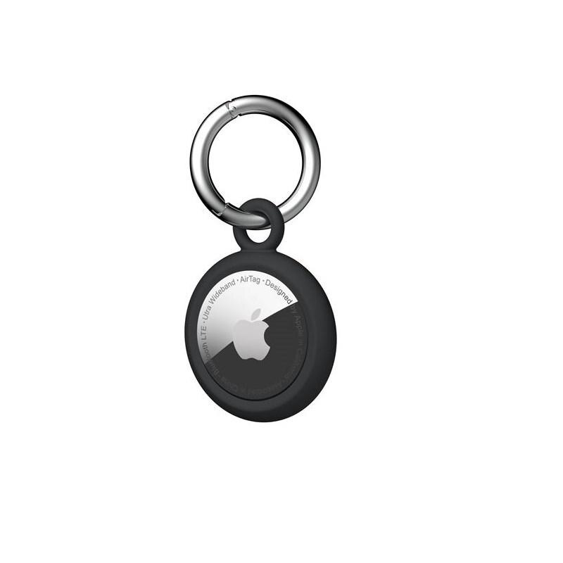 Carcasa de protectie tip breloc UAG U Dot Keychain compatibila cu Apple AirTag, Antimicrobiana, Black