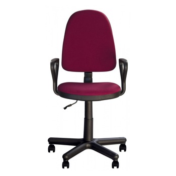 Scaun de birou Moderna Prestige II GTP, cu brate, textil ZT-15, bordo Scaun de birou Moderna Prestige II GTP, cu brate, textil ZT-15, bordo