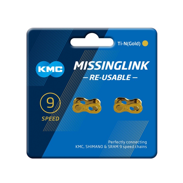 Кннектор Zale Kmc x9 Missing Link Cl566R-ti, 1 брой, 9 скорости