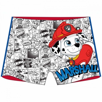 Slip boxeri baie Paw Patrol Marshall , rosu , 4-5 ani Slip boxeri baie Paw Patrol Marshall , rosu , 4-5 ani