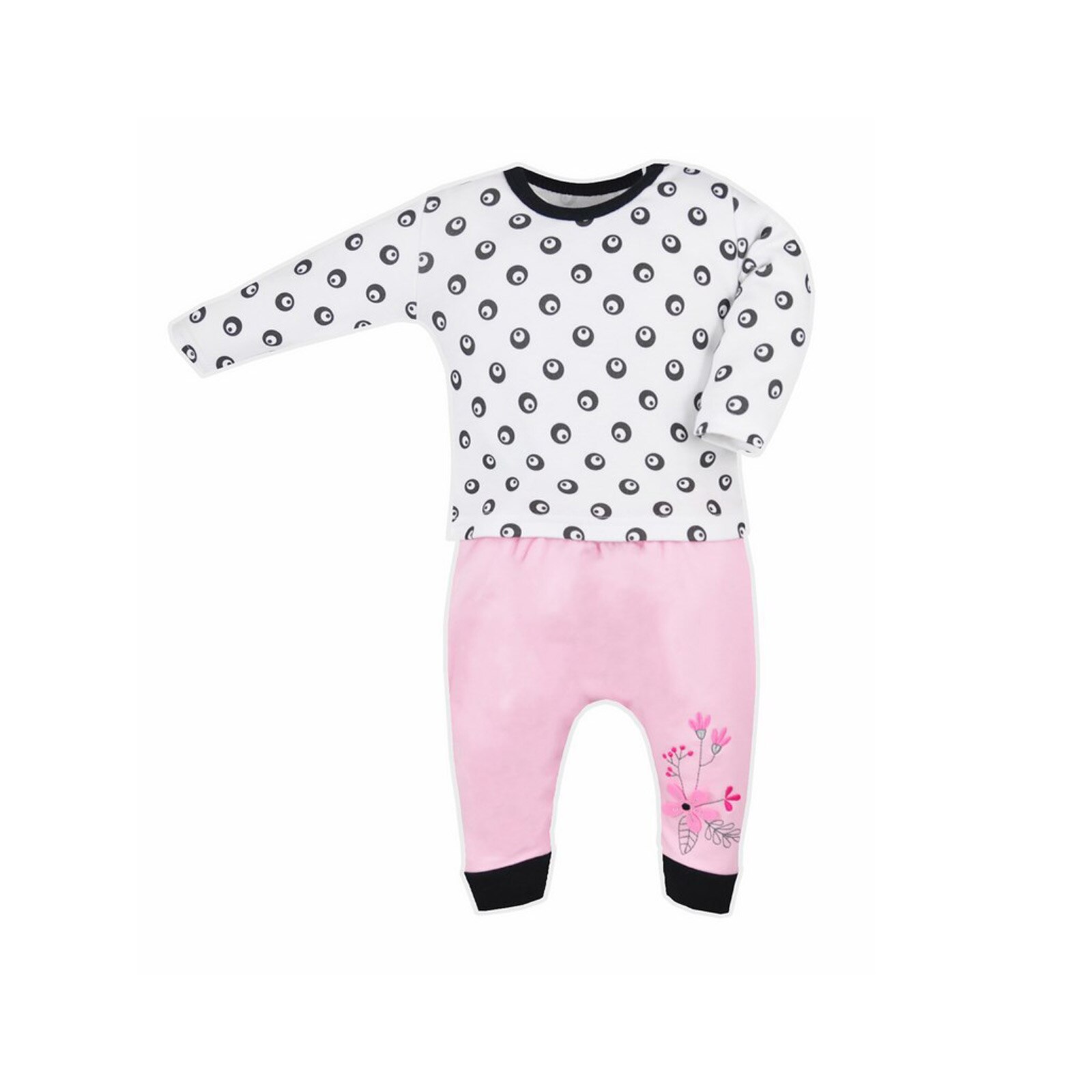 Compleu 2 piese bluza si pantaloni pentru fete Koala Love Birds 06-113M, Multicolor 55665