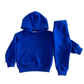 Set de pantaloni lungi si hanorac cu gluga, Bleumarin Set de pantaloni lungi si hanorac cu gluga, Bleumarin