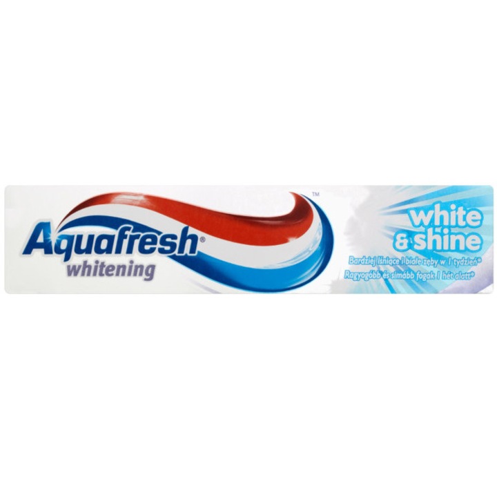 Aquafresh White&Shine fogkrém, 100ml
