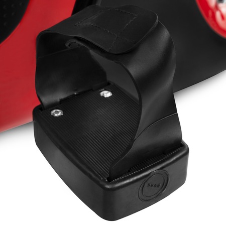 Bicicleta fitness mecanica SPOKEY ONEGO, greutate maxima utilizator 100 kg, negru/rosu