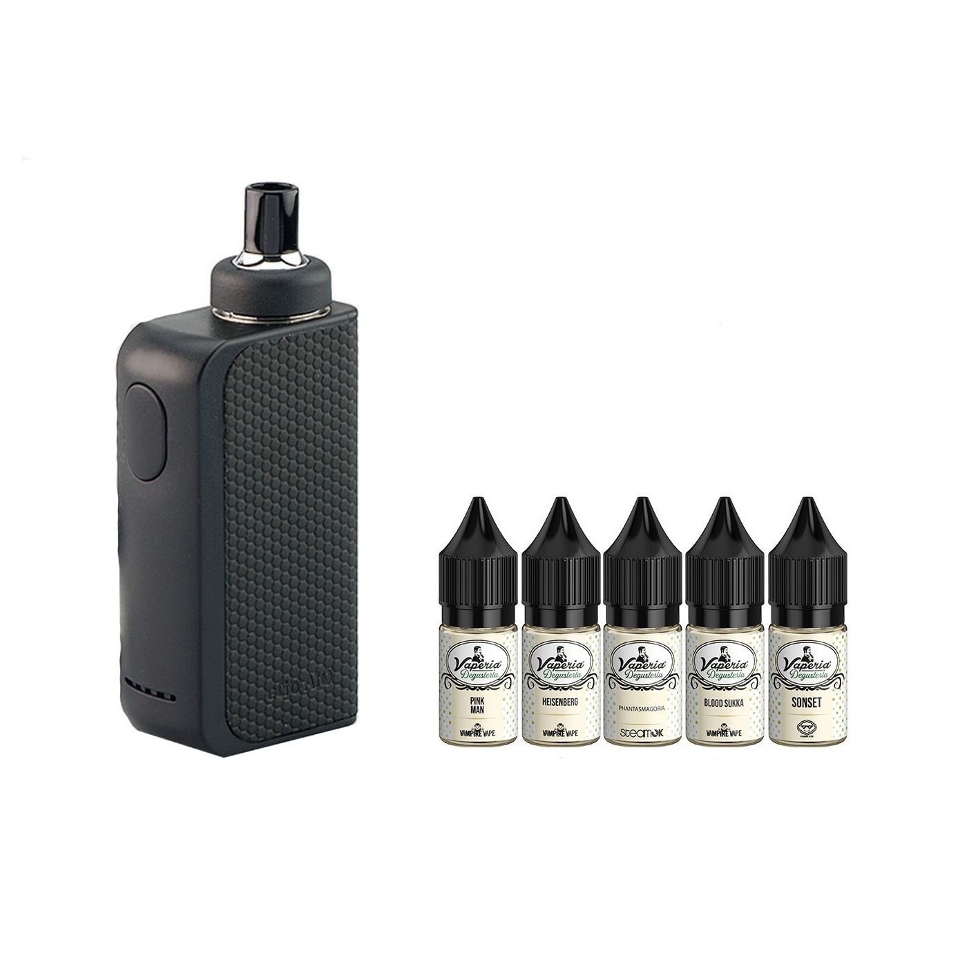 Set Tigara Electronica Joyetech eGo AIO Box 2100mAh, Negru si Degusteria Fruit 5 Pack, 50 ml