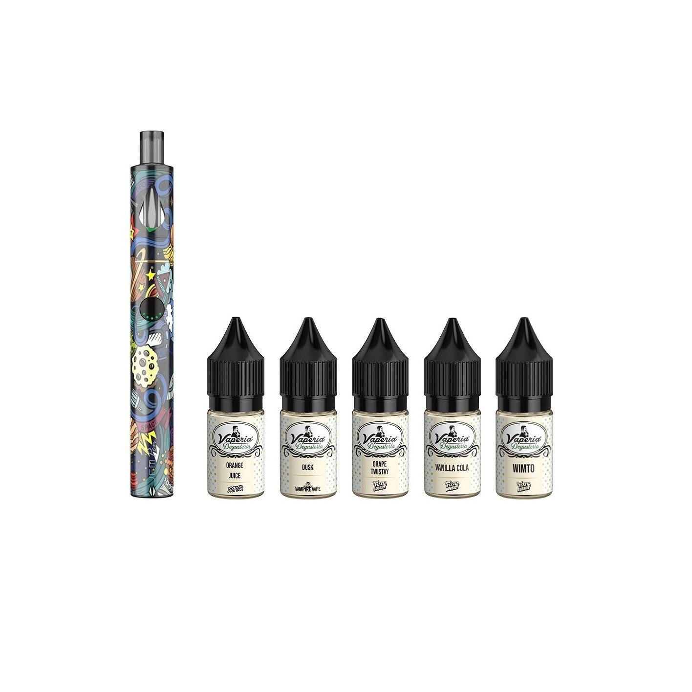 Set Tigara Electronica Jem Pen ,1000mAh ,2ml ,Cosmos si Degusteria Drinks 5 Pack, 50 ml