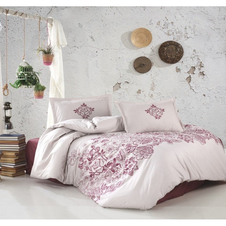 Kétszemélyes ágynemű garnitúra Mandora V2, Ralex Pucioasa, 100% renforcé pamut