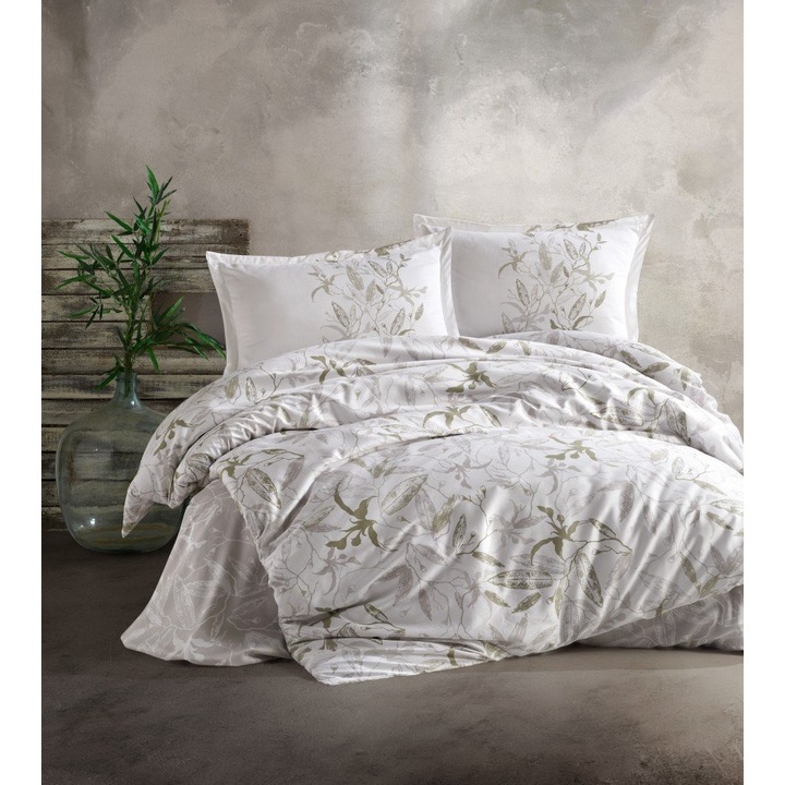 Kétszemélyes ágynemű garnitúra Mayra V1, Ralex Pucioasa, 100% renforcé pamut