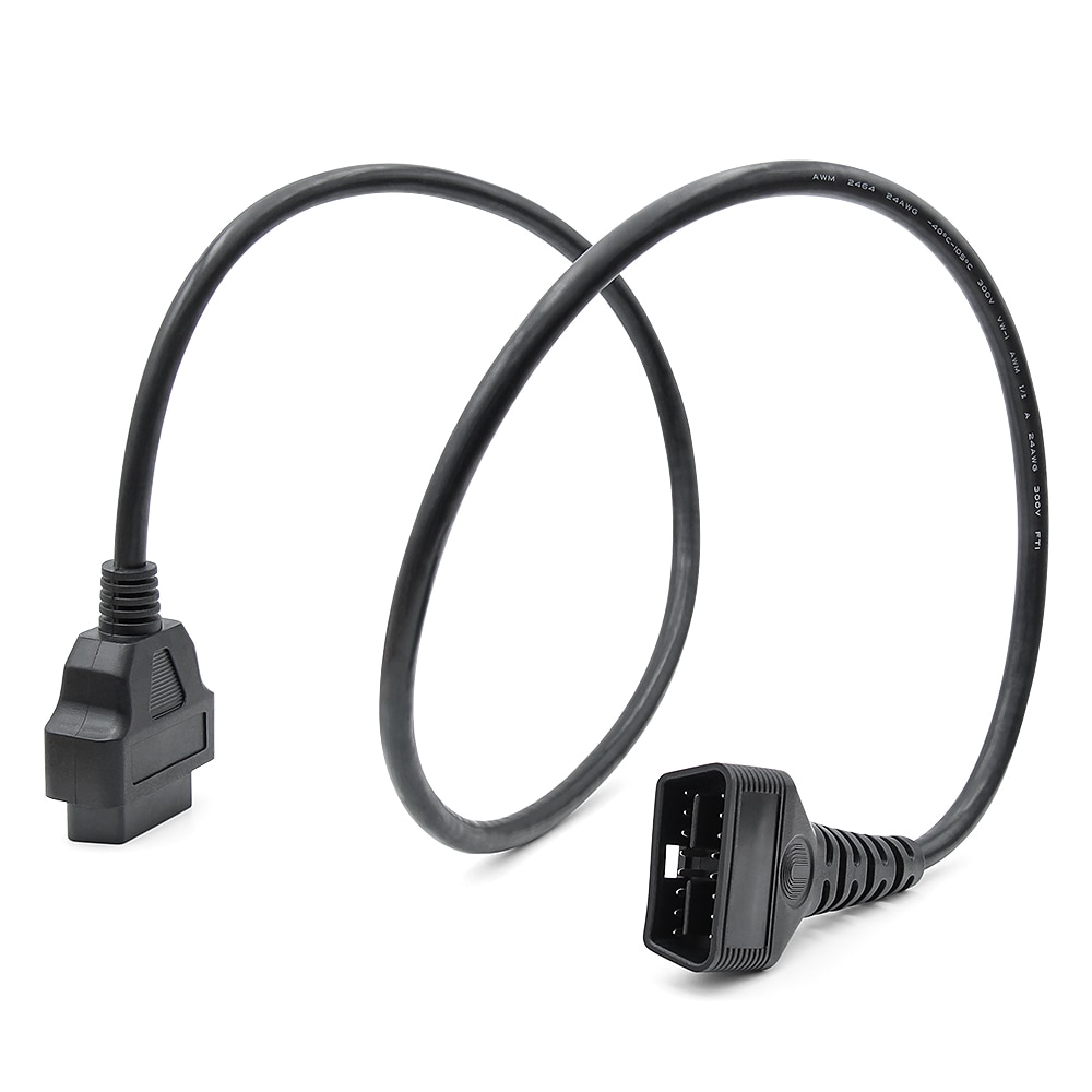 every time male compact Cablu prelungitor OBD2, compatibil cu toate diagnozele cu mufa OBD2,  lungime 100cm - eMAG.ro