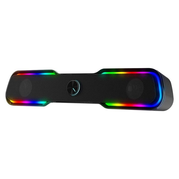 Boxa PC, Soundbar RGB, Negru