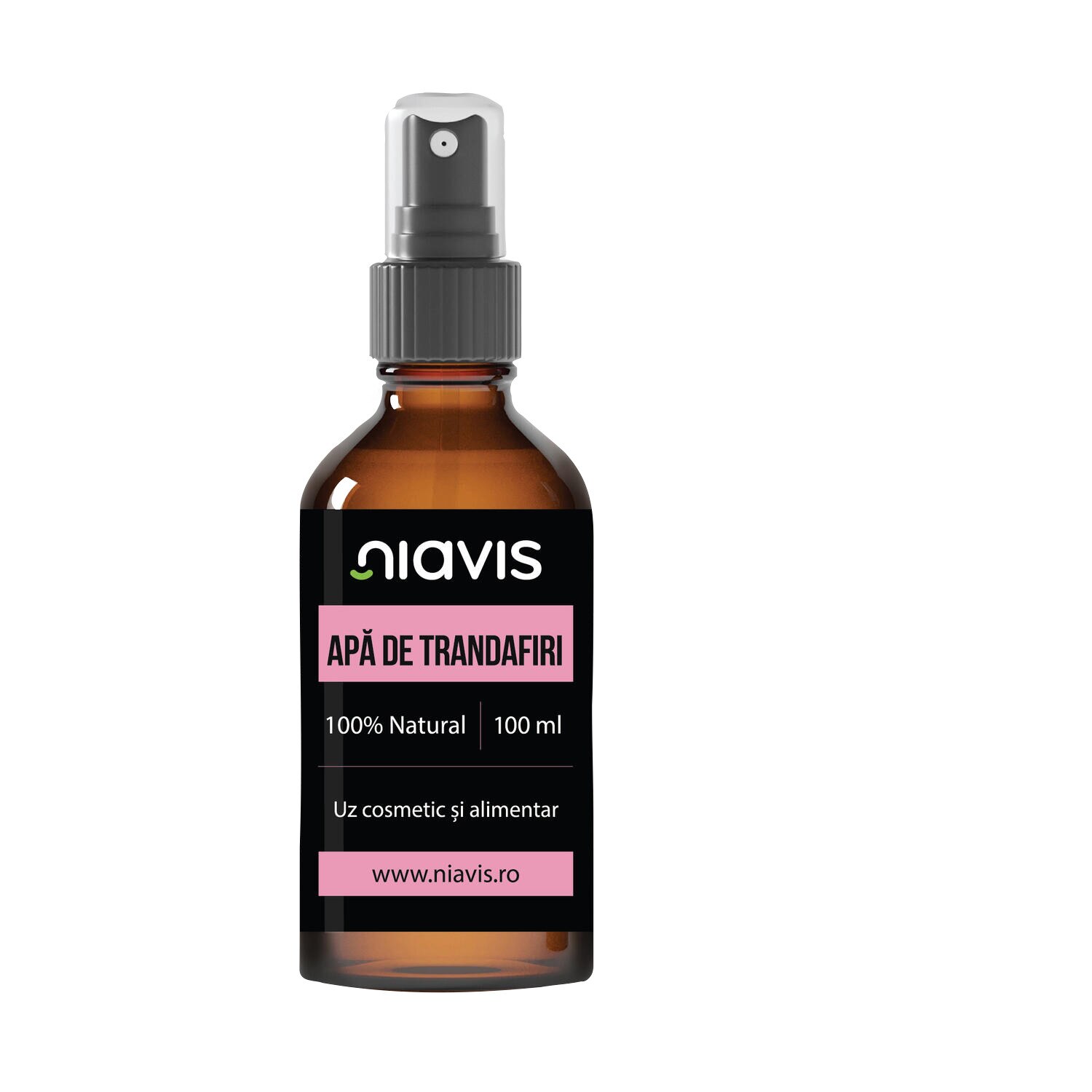 Apa de Trandafiri, Niavis, 100% Natural, pentru uz cosmetic sau alimentar, 100ml