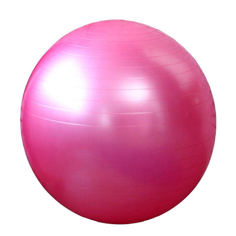 Minge fitness rotunda, Yoga - Pilates, diametru 65 cm, Culoare Roz