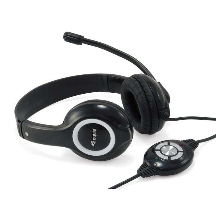 Casti PC Konix Nexus, alb, cu microfon, jack 3.5mm