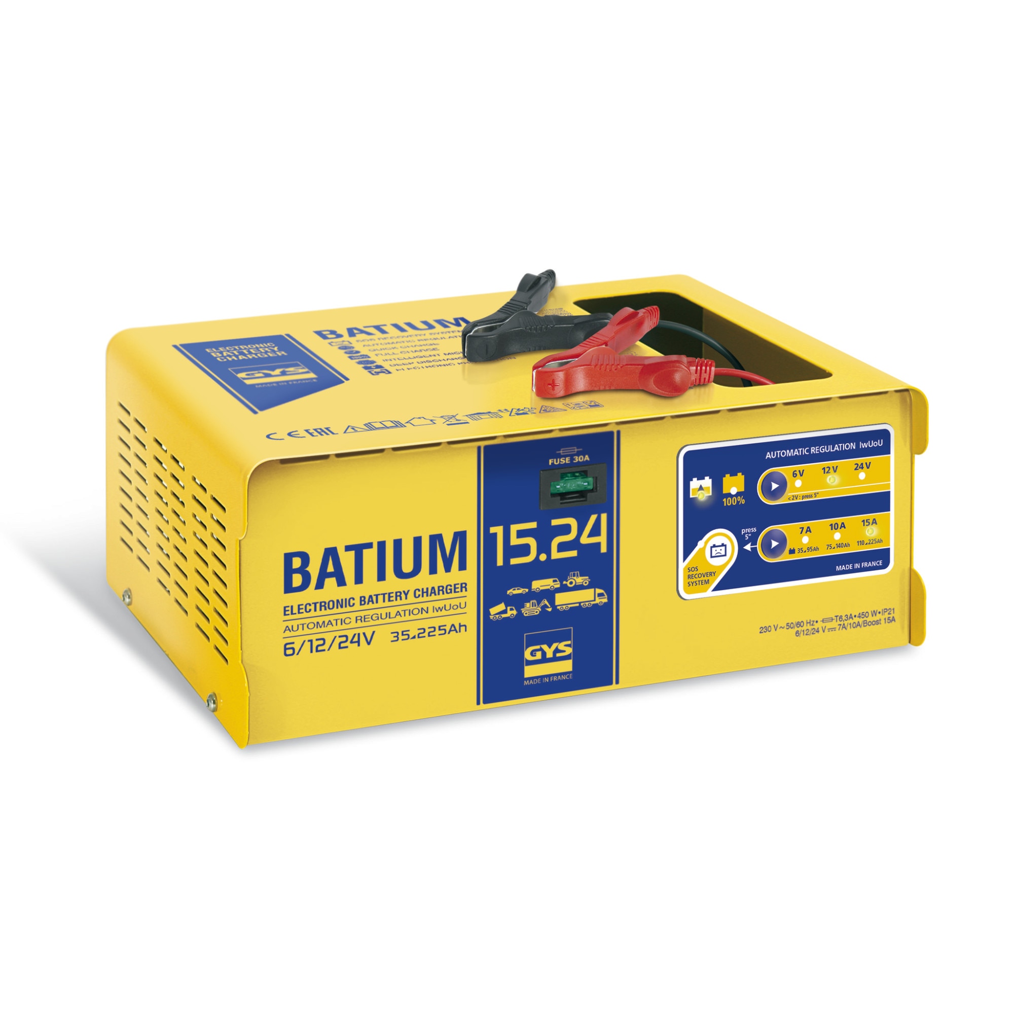 Redresor auto pentru baterii 6V/12V/24V, BATIUM 15-24, Gys