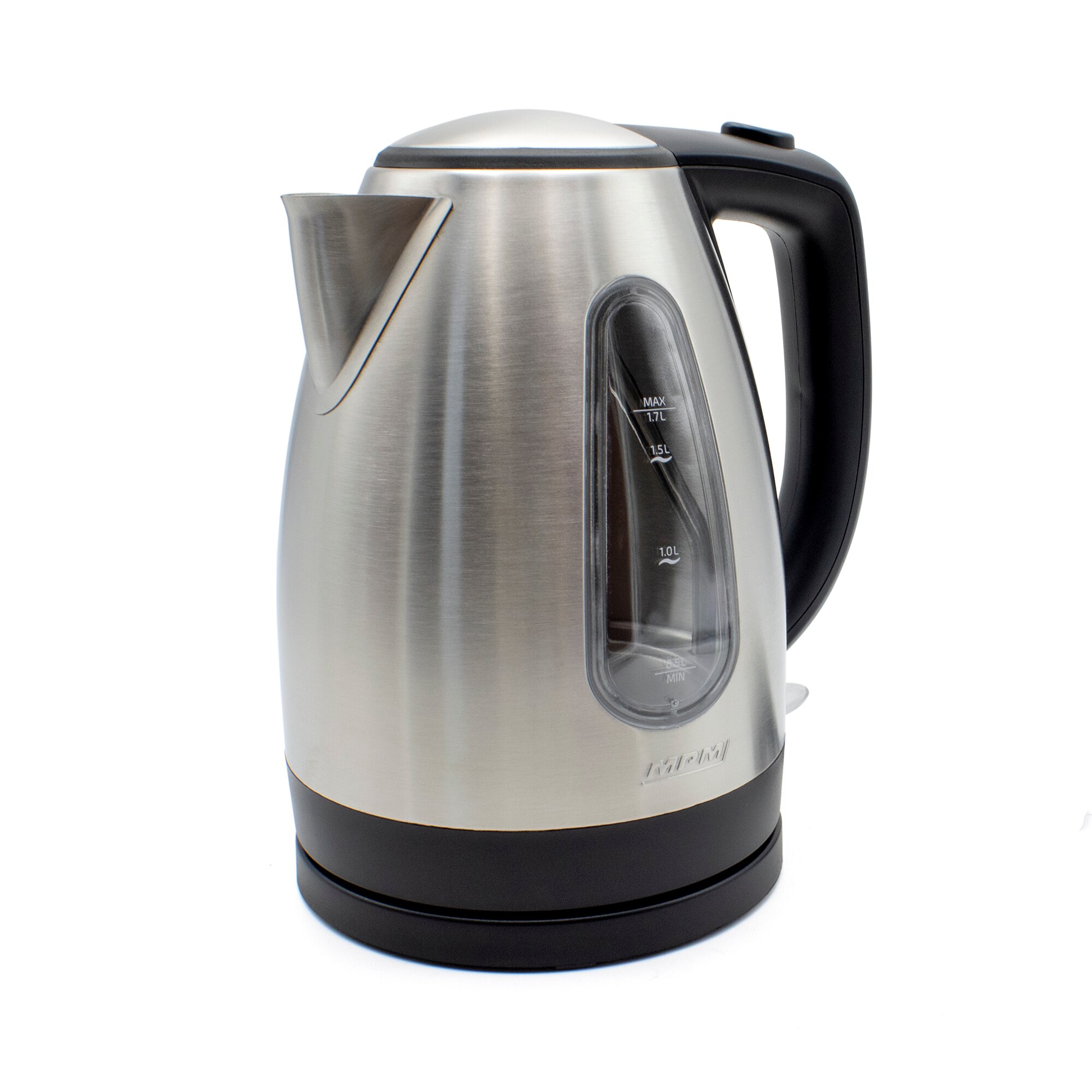 Fierbator electric MPM, 1.7L, Fara BPA, Otel inoxidabil, Rezistenta ascunsa, Fara fir, Oprire automata, 2200W, Argintiu