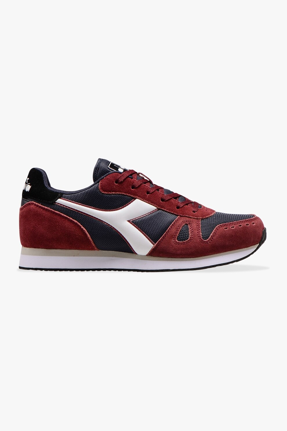 Diadora, Pantofi sport de plasa cu garnituri de piele intoarsa Simple Run