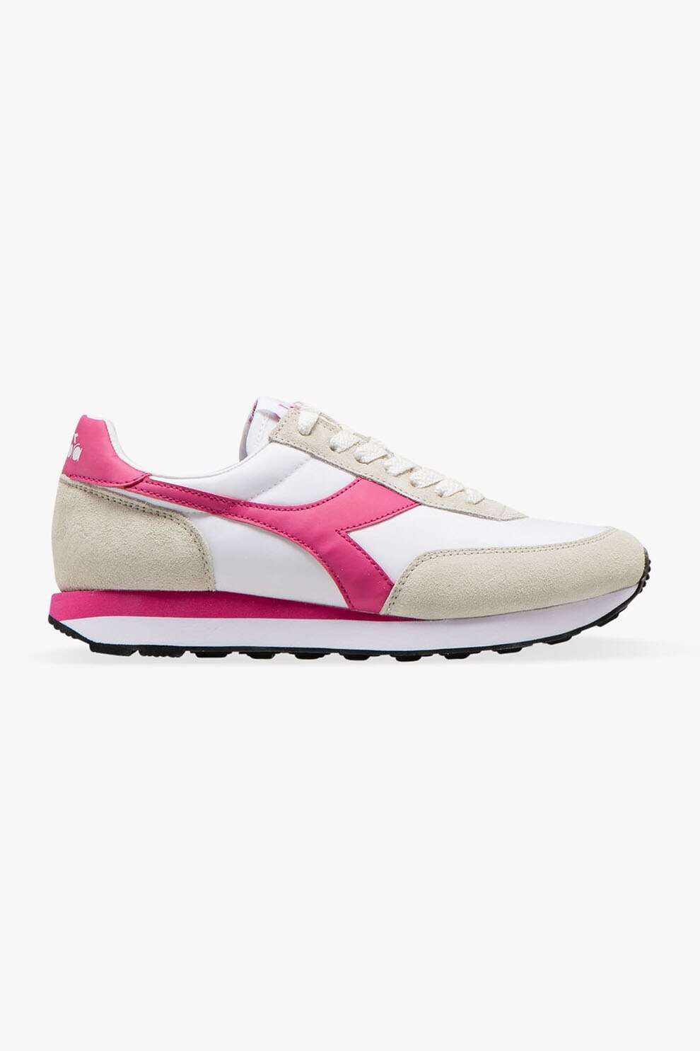 Diadora, Pantofi sport cu insertii de piele intoarsa Koala