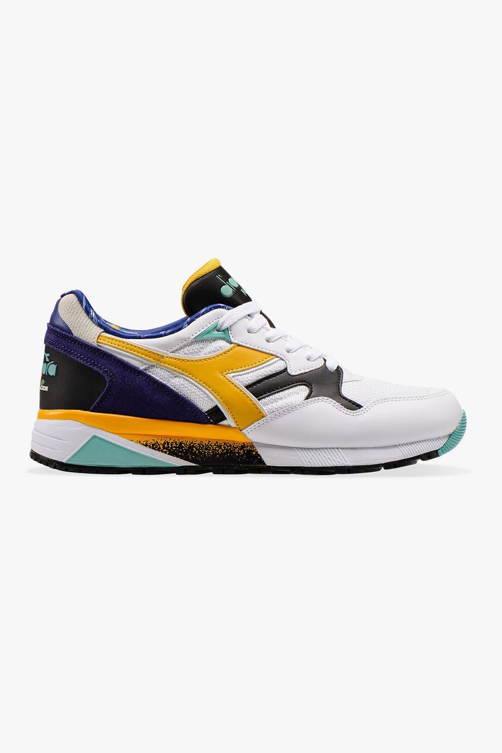 Diadora, Pantofi sport cu insertii de piele Kromadecka