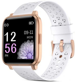 Ceas Smartwatch ZKCreation W3, Bluetooth, HR, IP68, White Ceas Smartwatch ZKCreation W3, Bluetooth, HR, IP68, White