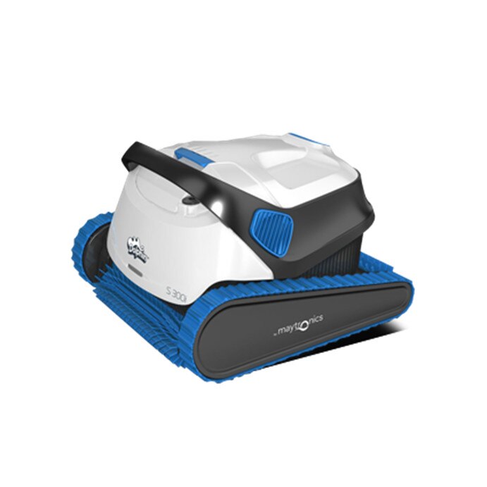 Robot curatare piscina, MayTronics, Dolphin S300i, automat, alb/albastru