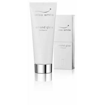 Pasta de dinti SWISS SMILE Diamond Glow, cu particule fine de diamant, cu efect de albire, fara flor, 75 ml Pasta de dinti SWISS SMILE Diamond Glow, cu particule fine de diamant, cu efect de albire, fara flor, 75 ml