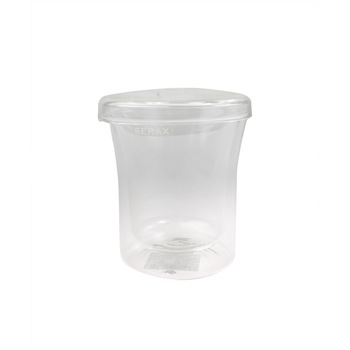 Ceasca cu capac si pereti dubli 8,5 X 10 cm, Sticla, 232 ml, Transparent Ceasca cu capac si pereti dubli 8,5 X 10 cm, Sticla, 232 ml, Transparent