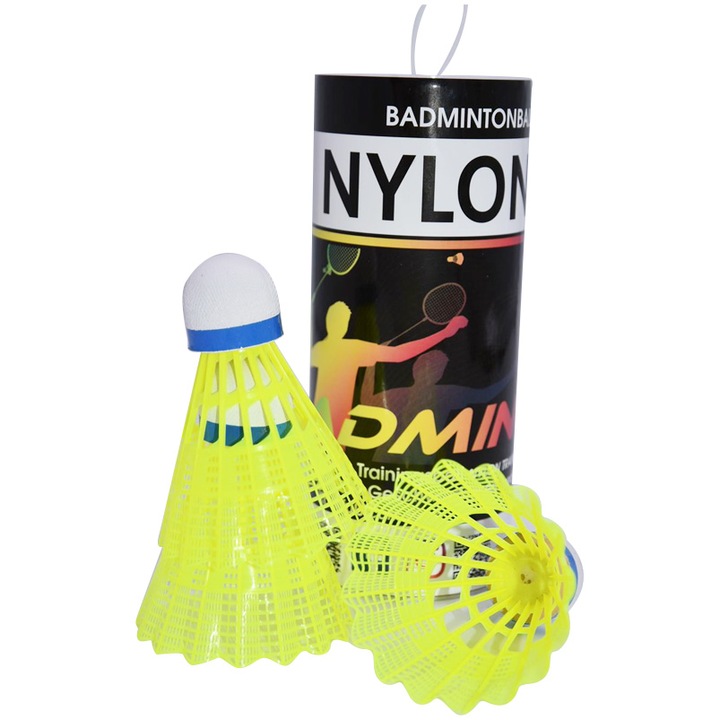 Set 3 fluturasi badminton Sunflex NYLON 3XY