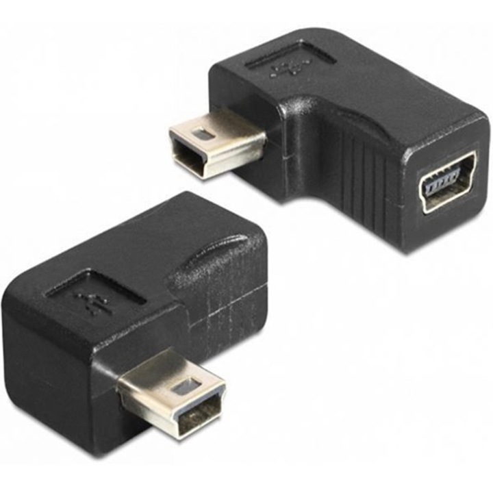 Delock 65448 mini USB 5 tűs 90° adapter