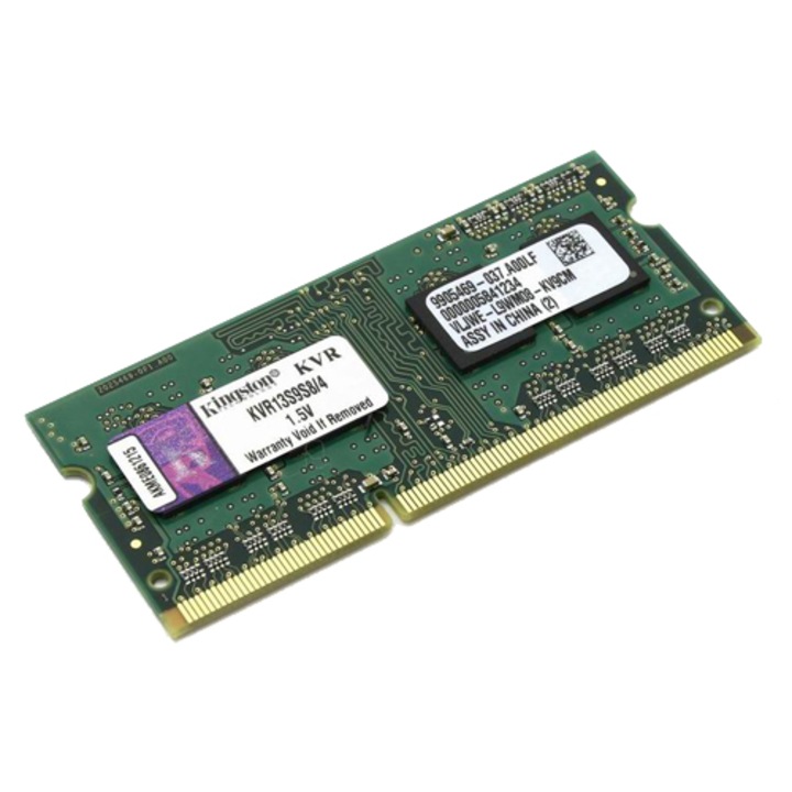 Kingston 4 GB memória, DDR3, 1333 MHz, SODIMM