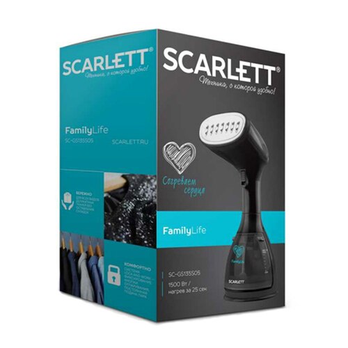 Scarlett SCGS135S05 Kézi ruhagőzölő, 1500W, Fekete - eMAG.hu