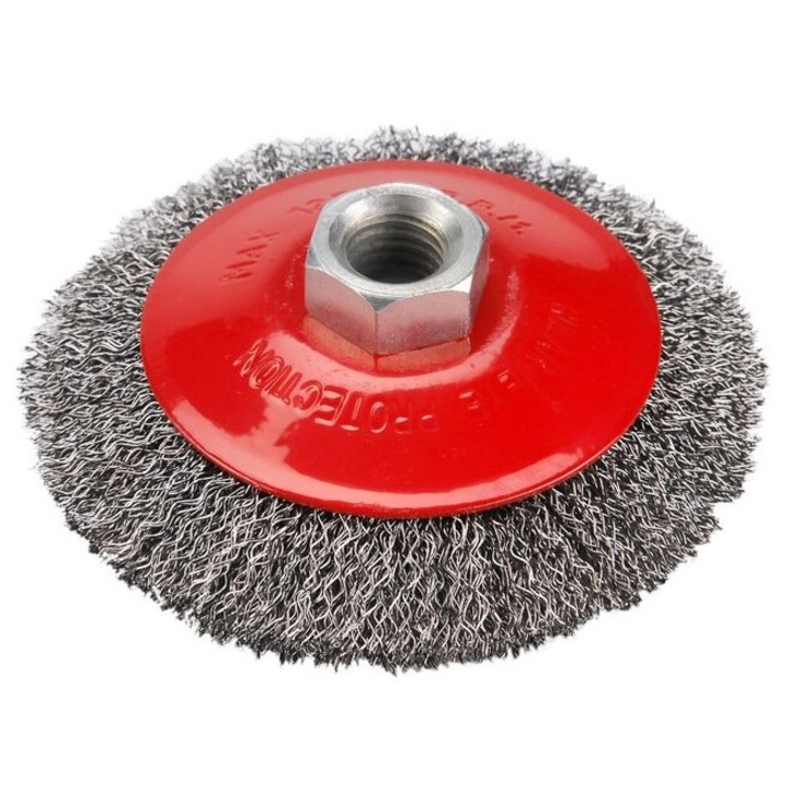 Extol Craft 17006 100 drótcsiszoló körkefe, hullámos