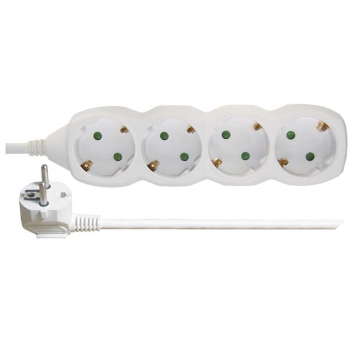 Мрежов удължител Emos, 4 гнезда, 5м