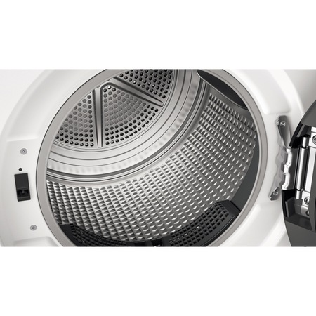 Uscator de rufe Whirlpool FFTD8X3BEE, Pompa de caldura, 8 kg, Clasa A+++, Motor Inverter, Freshcare+, Tehnologia al 6-lea Simt, Control touch, Alb